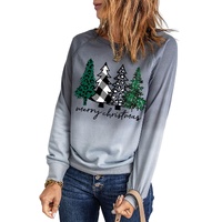 Azura Exchange Merry Christmas Tree Graphic Sweatshirt - L thumbnail