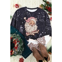 Azura Exchange Leopard Print Graphic Sweatshirt - M thumbnail