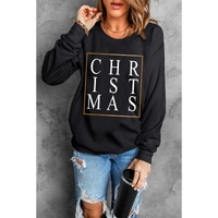 Azura Exchange Glitter Print Crew Neck Sweatshirt - 2XL thumbnail
