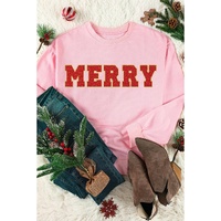Azura Exchange MERRY Graphic Pullover Sweatshirt - M thumbnail