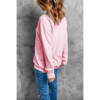 Azura Exchange Letters Print Sweatshirt with Ribbed Knit Trim - 2XL thumbnail