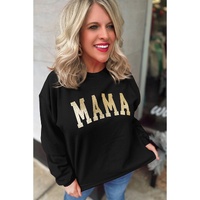 Azura Exchange MAMA Glitter Graphic Sweatshirt - S thumbnail