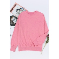 Azura Exchange Oversized Ribbed Trim Sweatshirt - M thumbnail