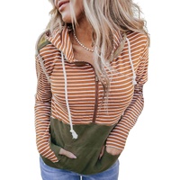 Azura Exchange Color Block Patchwork Thumbhole Sleeve Hoodie - L thumbnail