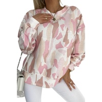 Azura Exchange Relaxed Geometric Print Crewneck Sweatshirt - S thumbnail