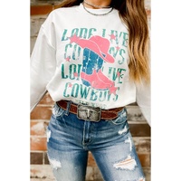 Azura Exchange LONG LIVE COWBOY WILD WEST Sweatshirt - S thumbnail