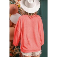Contrast Patchwork Kangaroo Pocket Sweatshirt - S thumbnail