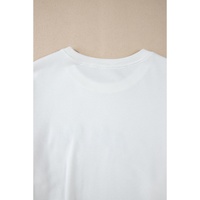 White MERRY Graphic Pullover Sweatshirt - L thumbnail