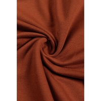 Chestnut V Neck Kangaroo Pocket Oversized Hoodie - L thumbnail