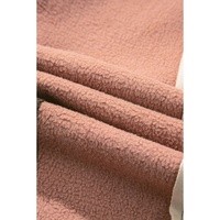 Beige Oversized Color Block Patchwork High Low Hoodie - L thumbnail