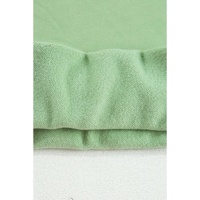 Smoke Green Solid Fleece Lined Drop Shoulder Terry Sweatshirt - 2XL thumbnail
