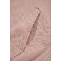 Fushia Solid Color Rivet Stud Raglan Sleeve Hoodie with Pocket - L thumbnail