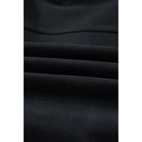 Black Quarter Zip Stand Neck Kangaroo Pocket Sweatshirt - S thumbnail