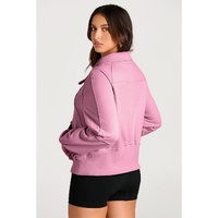 Valerian Quarter Zip Stand Neck Kangaroo Pocket Sweatshirt - L thumbnail