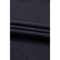 Black Plain Drop Shoulder Crewneck Pullover Sweatshirt - L thumbnail