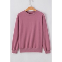 Valerian Plain Drop Shoulder Crewneck Pullover Sweatshirt - L thumbnail