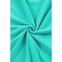 Aruba Blue Plain Drop Shoulder Crewneck Pullover Sweatshirt - L thumbnail