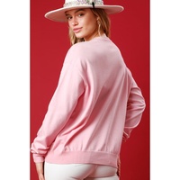 Pink Nutcracker Christmas Crew Neck Sweatshirt - M thumbnail