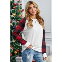Azura Exchange Long Sleeve Buffalo Plaid Sweatshirt - M thumbnail