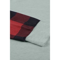 Azura Exchange Plaid Long Sleeve Sweatshirt - M thumbnail