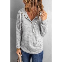 Azura Exchange Buttoned Casual Hoodie with Pocket Design - S thumbnail