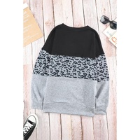 Azura Exchange Contrast Stitching Colorblock Sweatshirt - L thumbnail