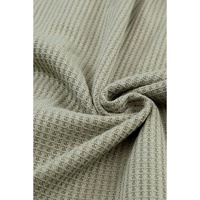 Azura Exchange Green Exposed Seam Buttons Front Waffle Knit Cardigan - M thumbnail