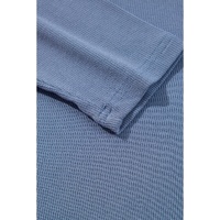 Ashleigh Blue Solid Color Rib Knit Open Front Tunic Cardigan - M thumbnail