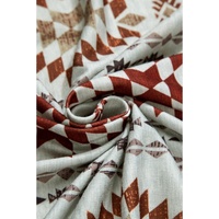 Brown Western Aztec Printed Open Front Long Cardigan - L thumbnail