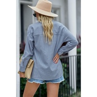 Azura Exchange Buttoned Pocket Long Sleeve Shirt - S thumbnail