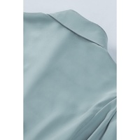 Azura Exchange Button Up Puff Sleeve Blouse - M thumbnail
