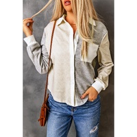 Azura Exchange Colorblock Knit Shirt with Contrast Trim - XL thumbnail