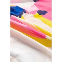 Multicolour Abstract Print Collared Cap Sleeve Casual Shirt - XL thumbnail