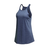 Azura Exchange Blue Solid Color Crew Neck Tank Top - 2XL thumbnail