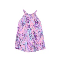 Multicolor Tropical Floral Print Racerback Tank Top - S thumbnail