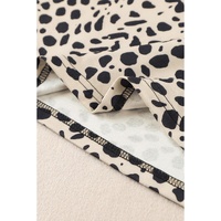 Black Gradient Leopard Split Neck Tank Top - S thumbnail