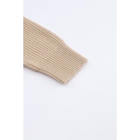 Azura Exchange Orange Colorblock Ribbed Knit Cardigan - XL thumbnail