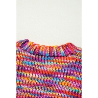 Pink Confetti Drop Shoulder Open Front Cardigan - XL thumbnail