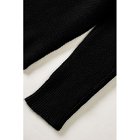 Azura Exchange Black Striped Long Sleeve Knit Sweater - M thumbnail