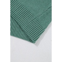 Green Star Pattern Drop Shoulder Sweater - XL thumbnail