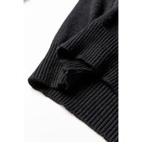 Black Tinsel Merry and Bright Graphic Christmas Sweater - M thumbnail