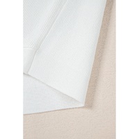 White V Neck Buttoned Sweater Vest - M thumbnail