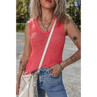 Flamingo Textured Knit U Neck Slim Fit Sweater Vest - XL thumbnail