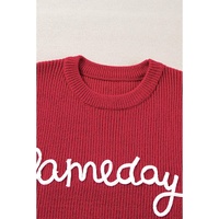 Racing Red Game Day Rugby Football Season Sweater Vest - 2XL thumbnail
