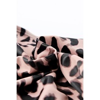 Black Square Neck Sleeveless Fashion Print Tankini Set - L thumbnail