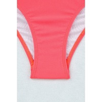Azura Exchange Pink Scalloped Criss Cross High Waist Bikini - S thumbnail