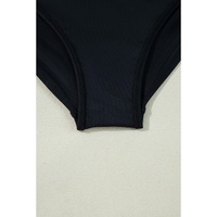 Black Crossover Bikini Tank and Skort Swimwear - 2XL thumbnail