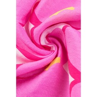 Rose Floral Print Square Neck Empire Waist Flowy Dress - S thumbnail