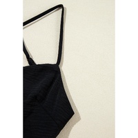 Black Crossover Backless Bodice Tiered Maxi Dress - XL thumbnail