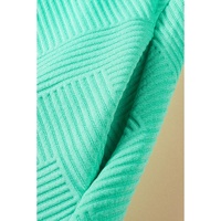 Mint Green Textured Cap Sleeve T Shirt Dress - S thumbnail